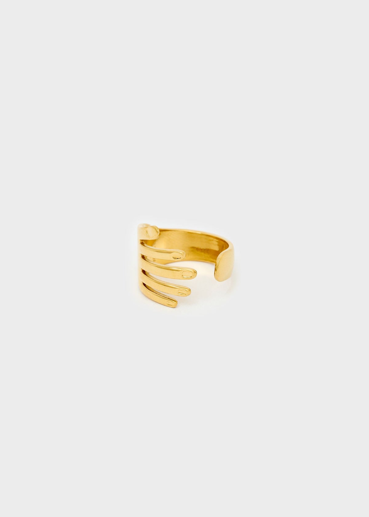 Anello in acciaio regolabile Mano Avvolgente