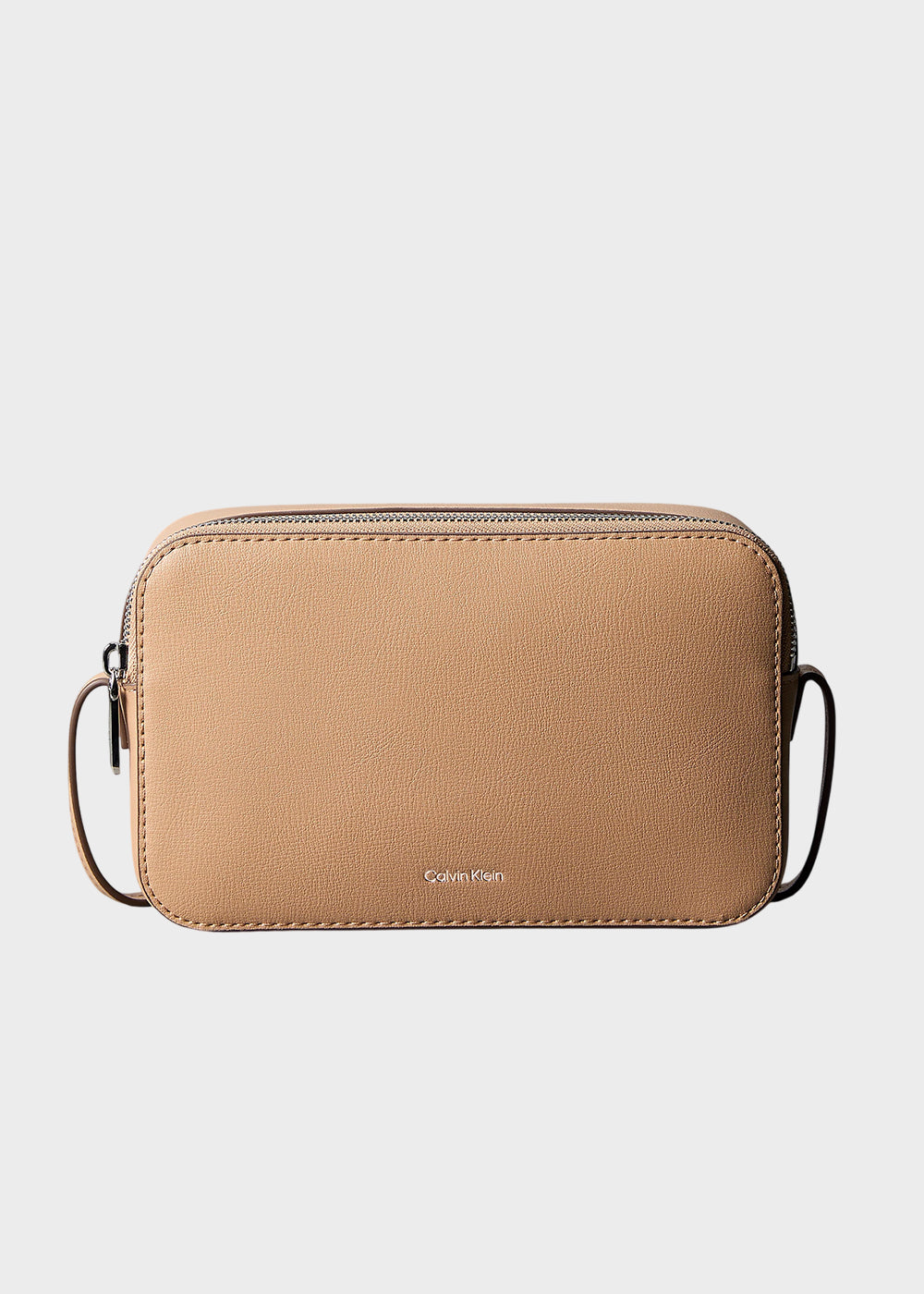 Borsa a tracolla con logo laminato
