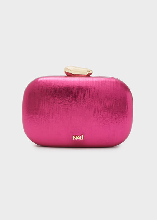 CLUTCH GIADA METALLIC FUCSIA