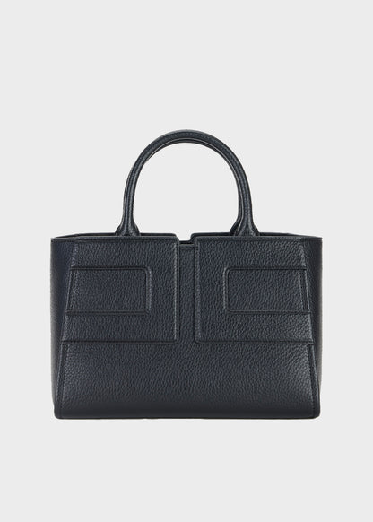 Medium handbag with shoulder strap and logo