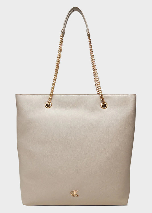 Borsa Minimal Monogram Chain Tote