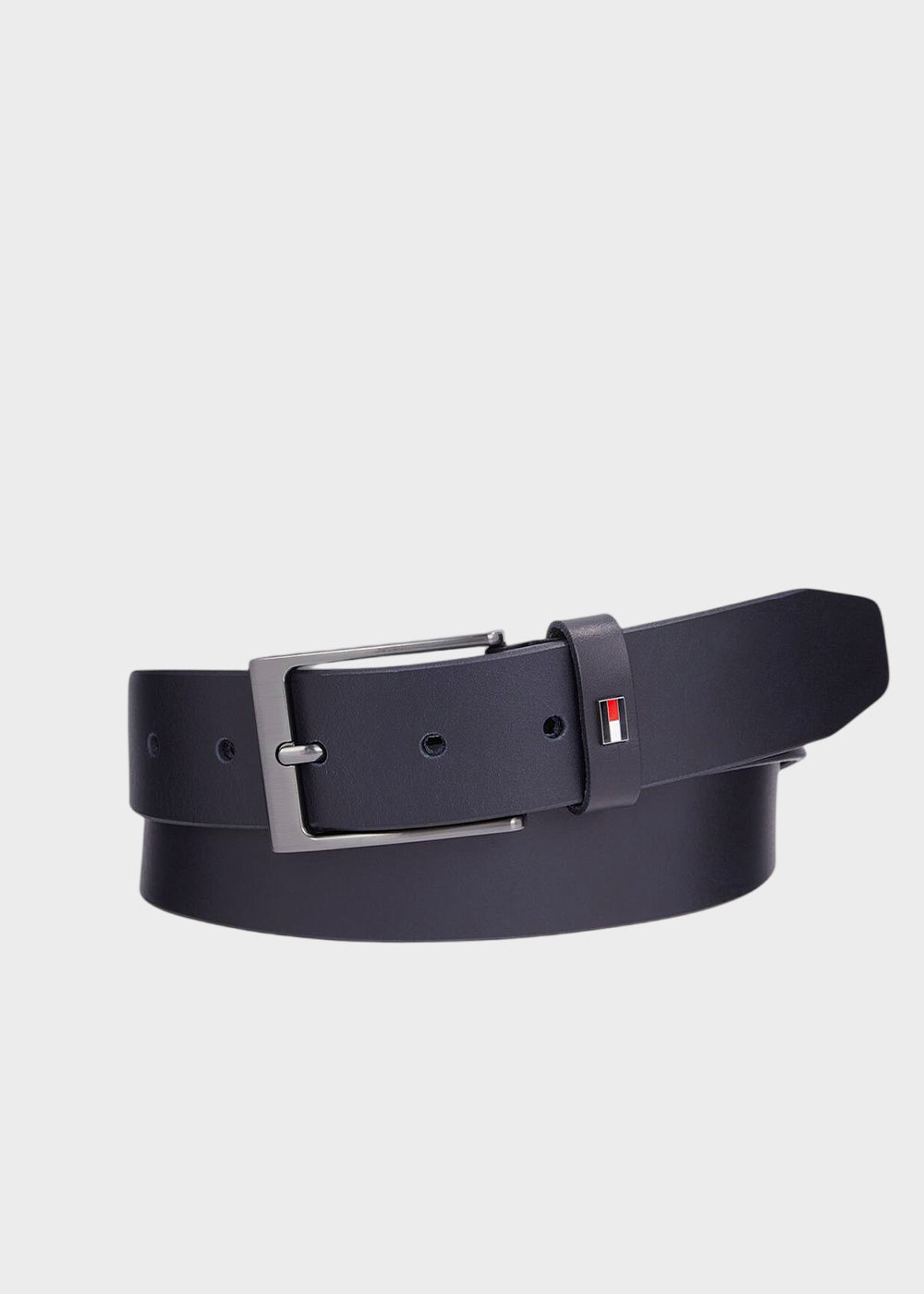 Cintura con fibbia rettangolare accorciabile, in pelle (3,5 cm)