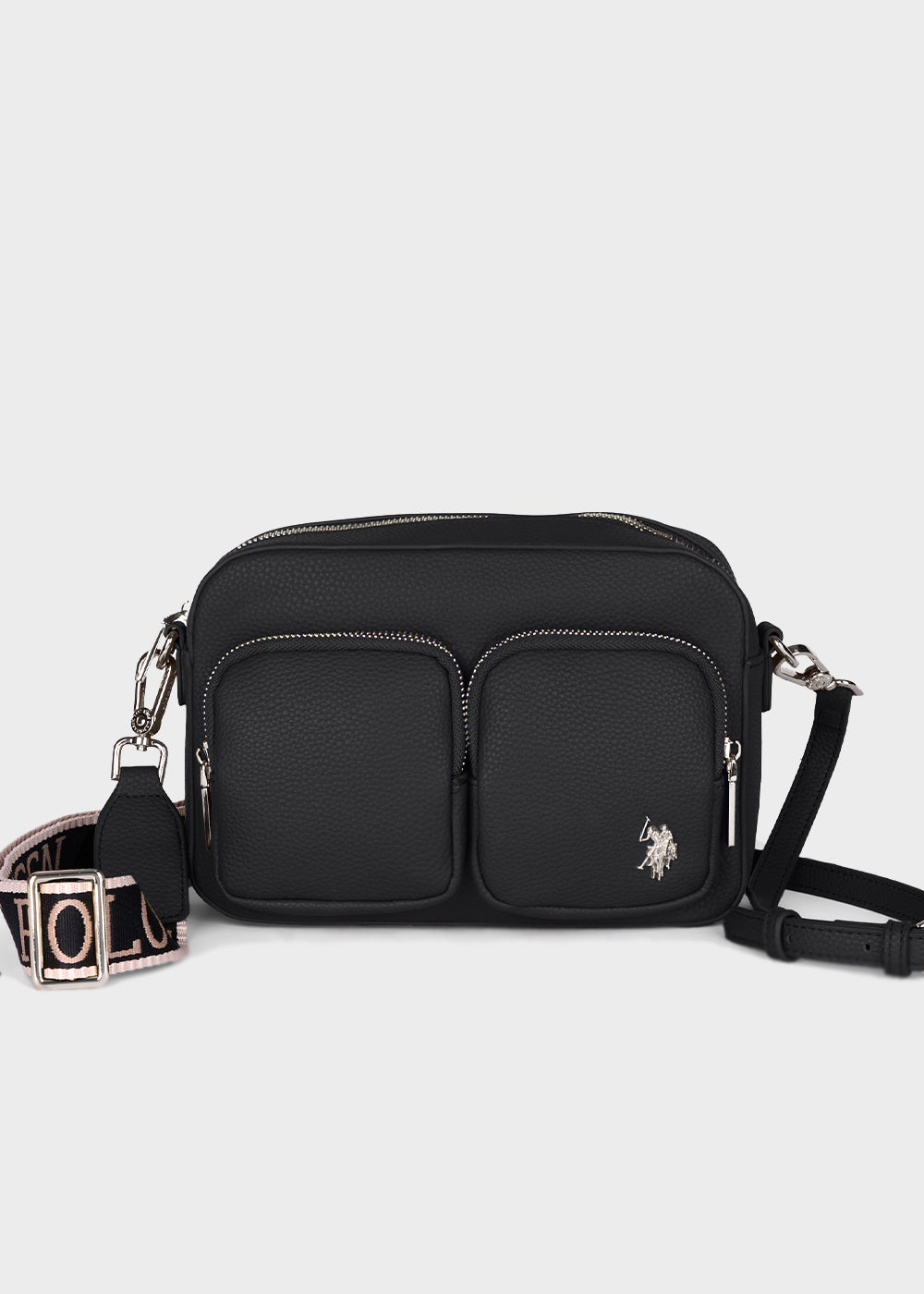 Borsa a tracolla Mansion con tasche frontale