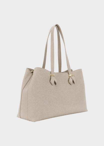 Borsa da spalla con logo frontale
