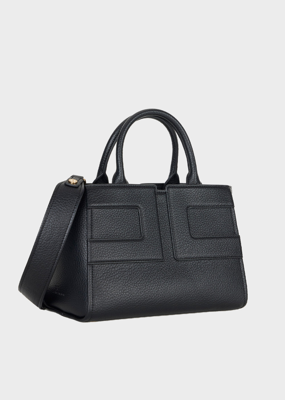 Medium handbag with shoulder strap and logo