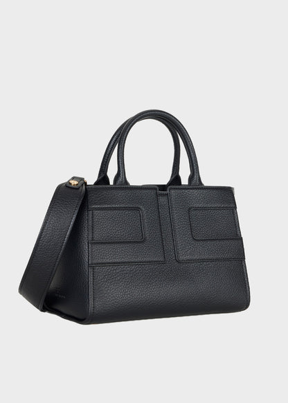 Medium handbag with shoulder strap and logo