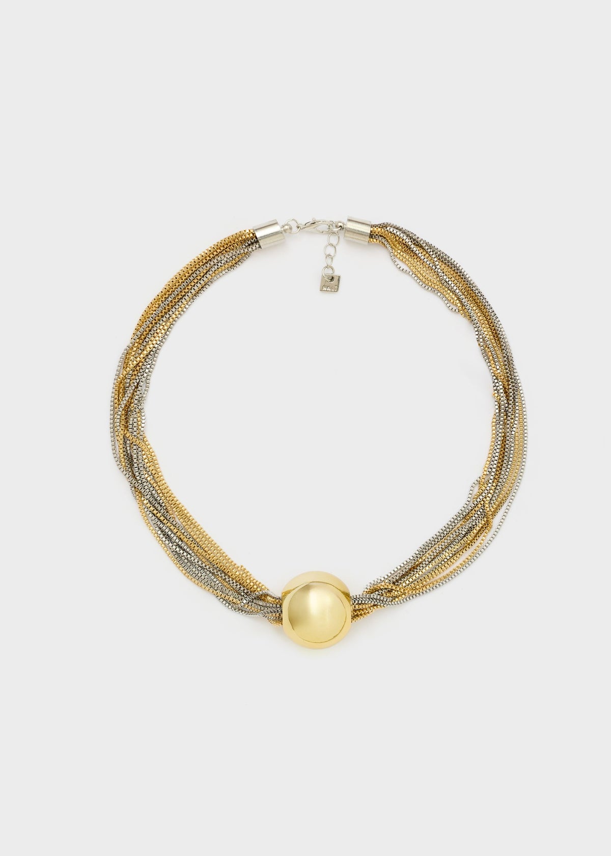 Collana multifilo  con sfera-3