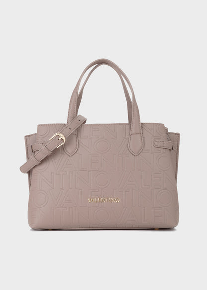 Borsa a mano con tracolla Pansy con logo all over