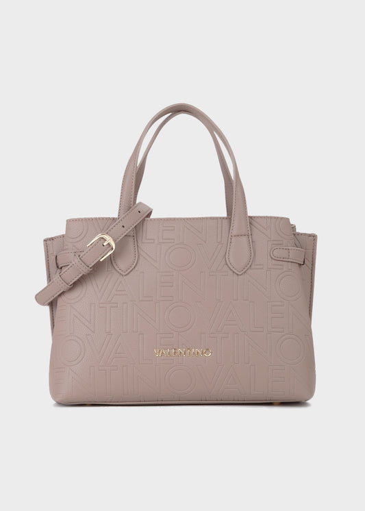 Borsa a mano con tracolla Pansy con logo all over