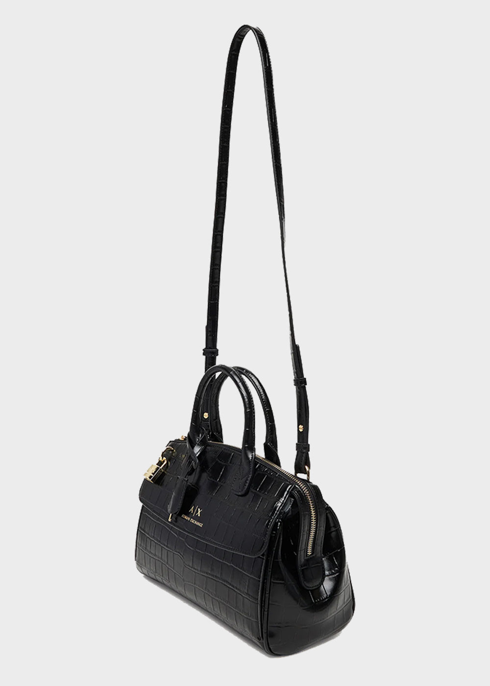 Borsa a mano con tracolla Jane Croco Tote M-6