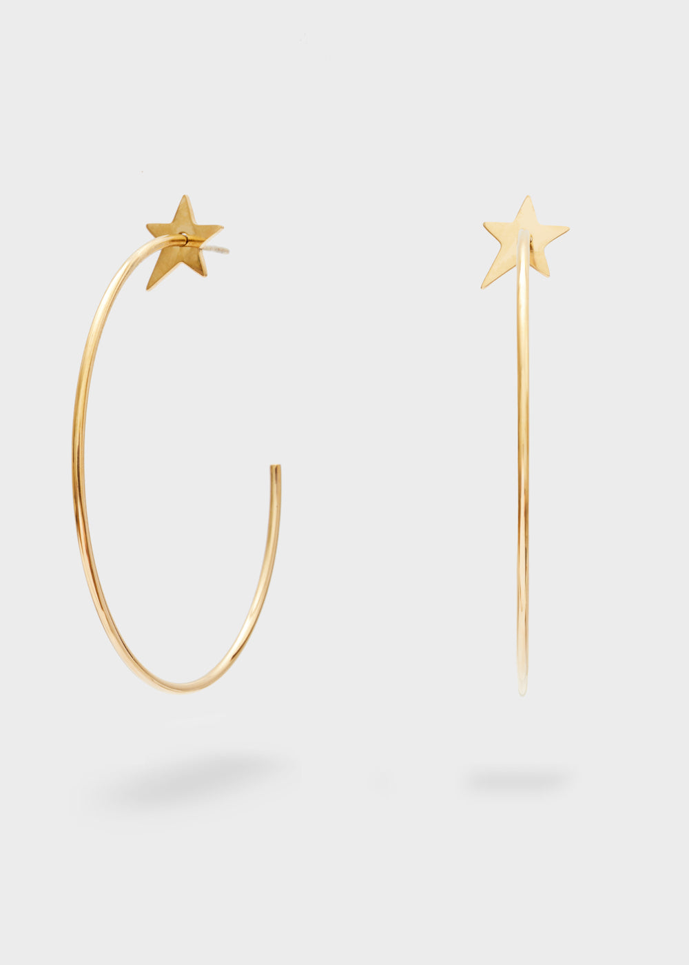 STAR HOOP EARRINGS