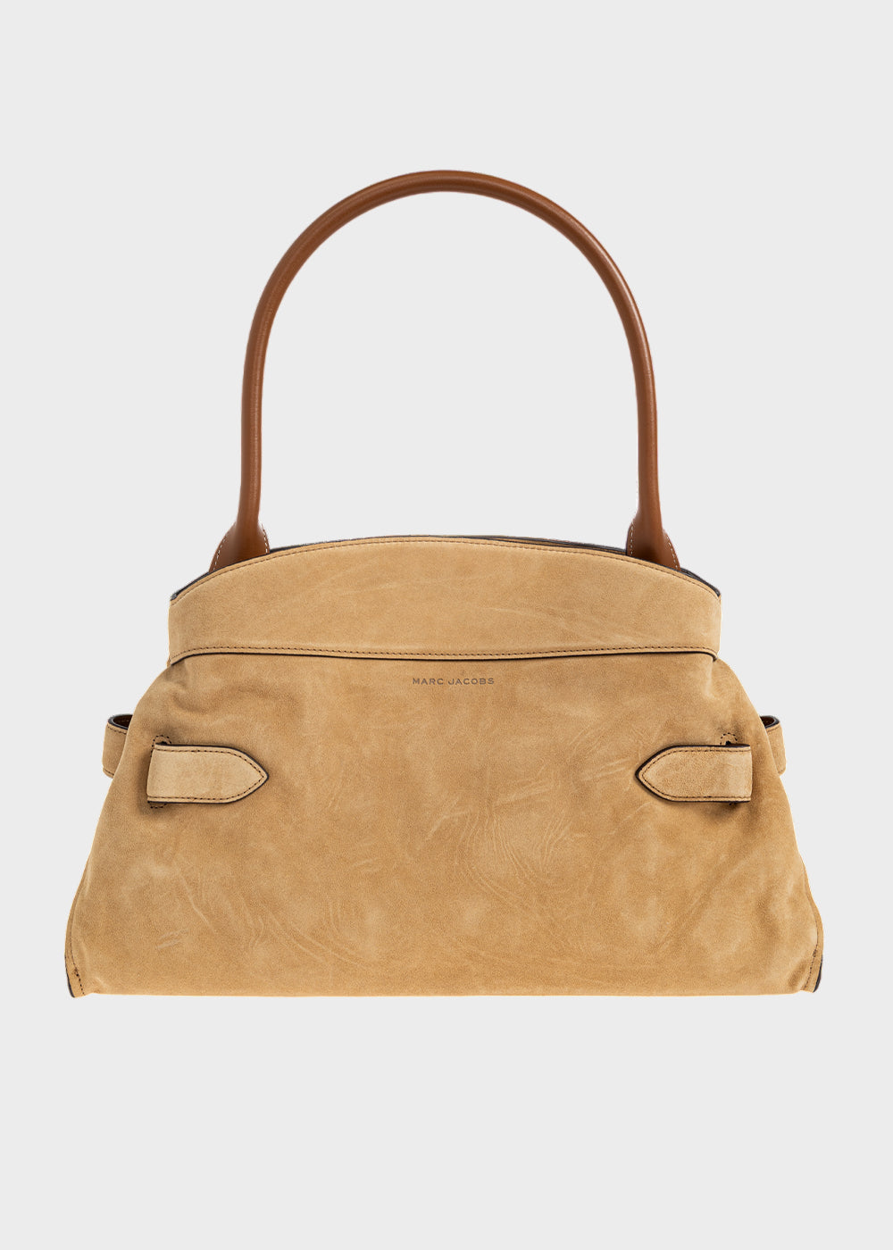 Borsa a spalla "The Dakota Satchel" grande con tracolla, in vera pelle scamosciata-4