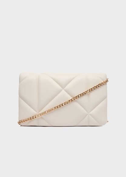 Borsa a tracolla con logo frontale