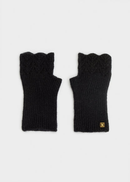 Julia Embroidered Fingerless Gloves