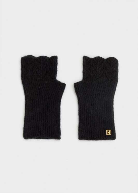 Julia Embroidered Fingerless Gloves