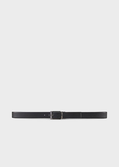 Belt with buckle, reversible and shortenable (3.5 cm)