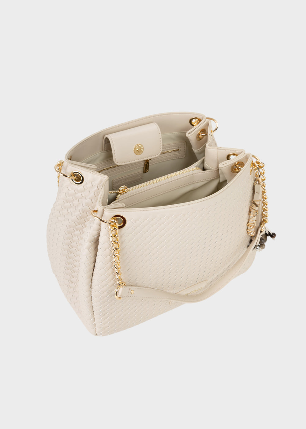 Borsa a spalla Gea con tracolla ed effetto intreccio