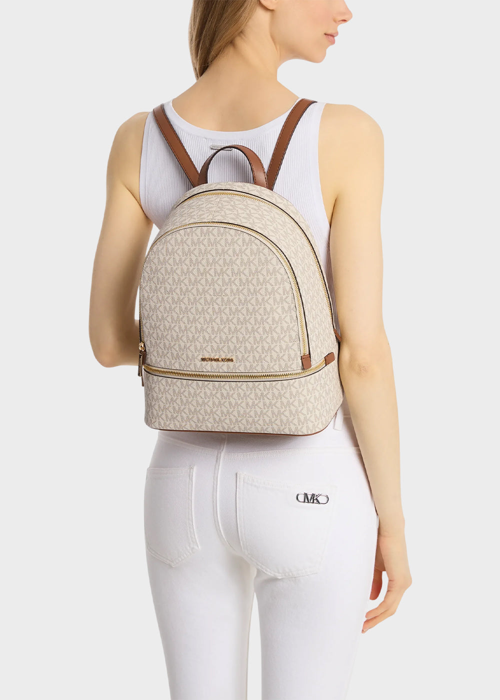 Zaino Rhea Zip con logo all over-2