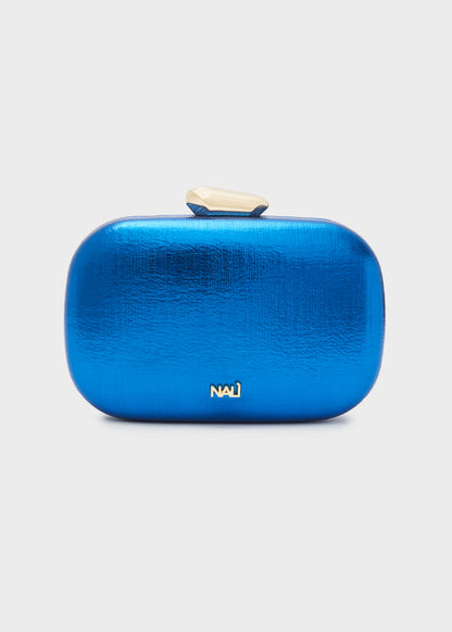 CLUTCH GIADA METALLIC BLU