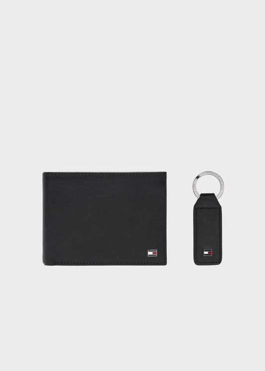 Set regalo Portafogli con portamonete e Portachiavi Eton in pelle