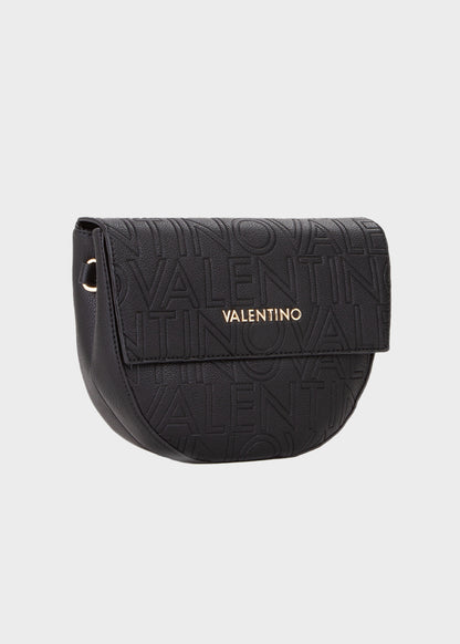 Borsa con tracolla Pansy e logo in rilievo all over