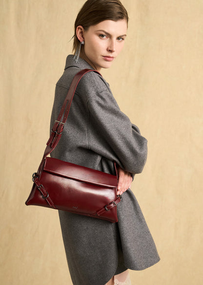 Borsa da spalla Sabrina bordeaux