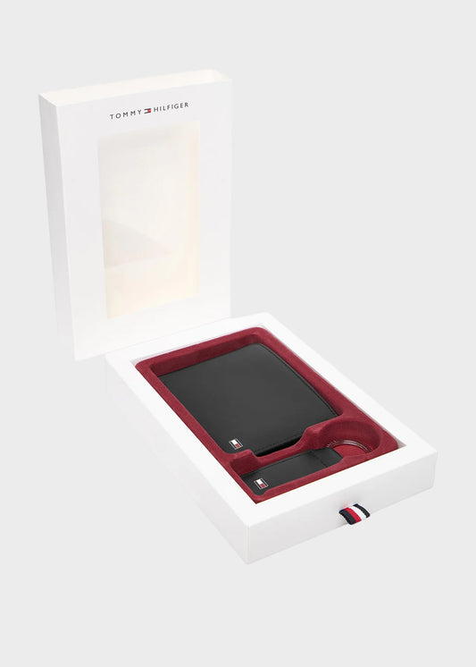Set regalo Portafogli con portamonete e Portachiavi Eton in pelle