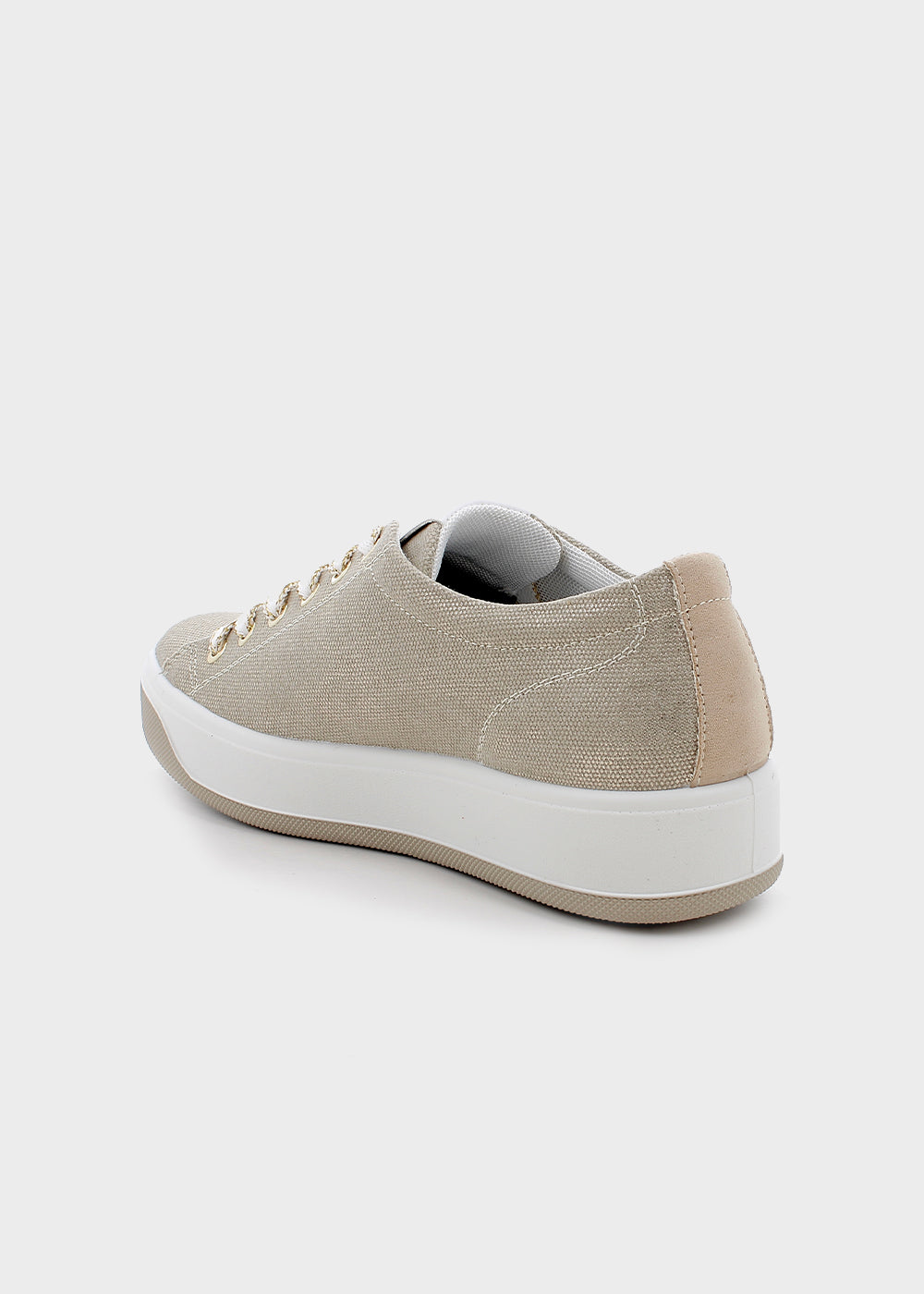 Scarpe con lacci e logo metallico-3