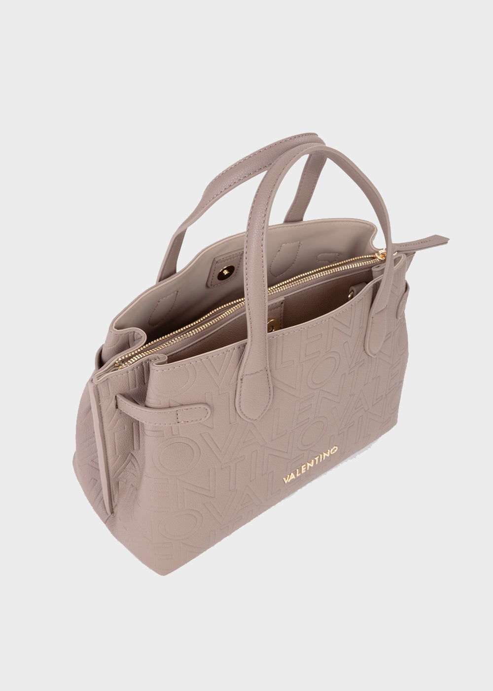 Borsa a mano con tracolla Pansy con logo all over