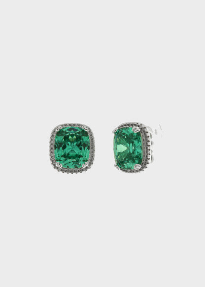 Orecchini in Metallo color argento con zirconi