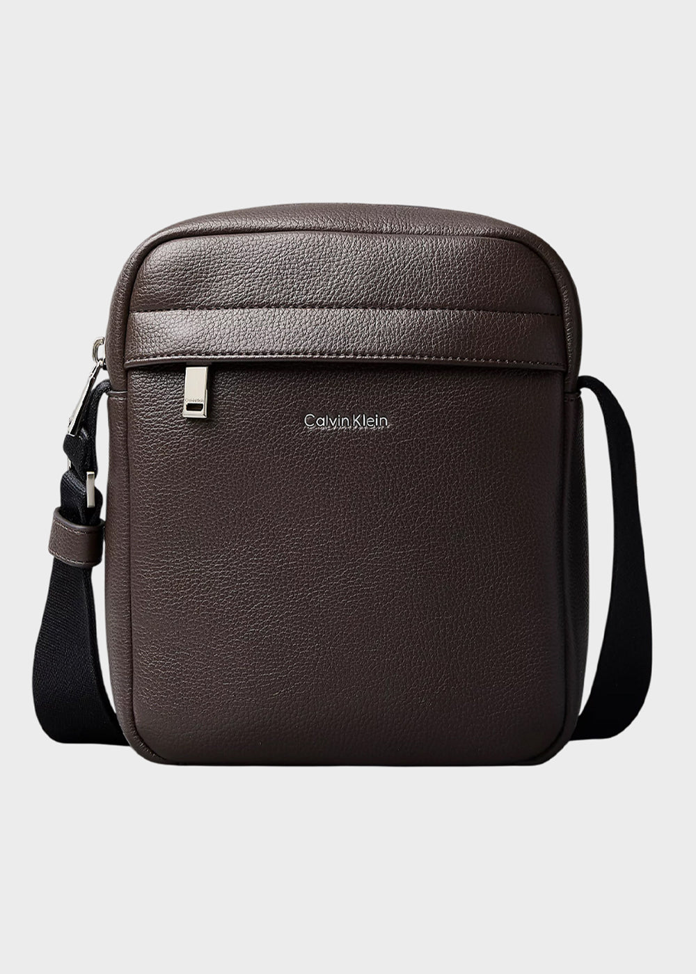 Borsello reporter micro martellato con zip
