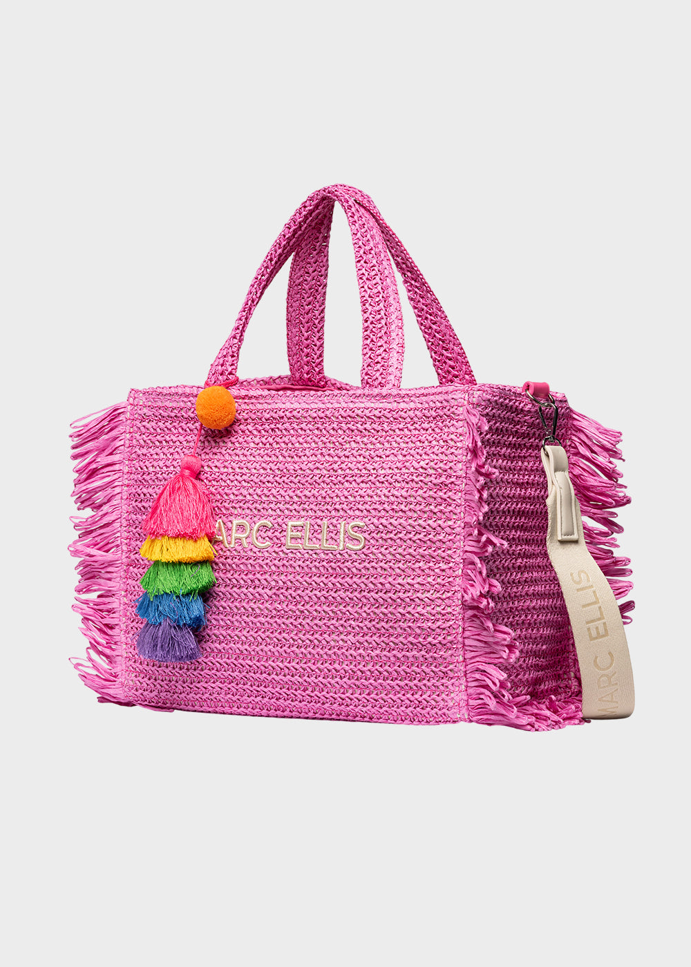 Borsa da Mare Buby S.Claire M in effetto rafia, con tracolla