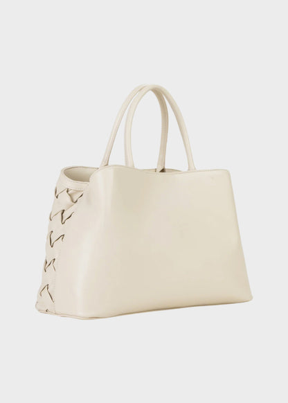 Borsa a mano Ennis con tracolla ed effetto intreccio