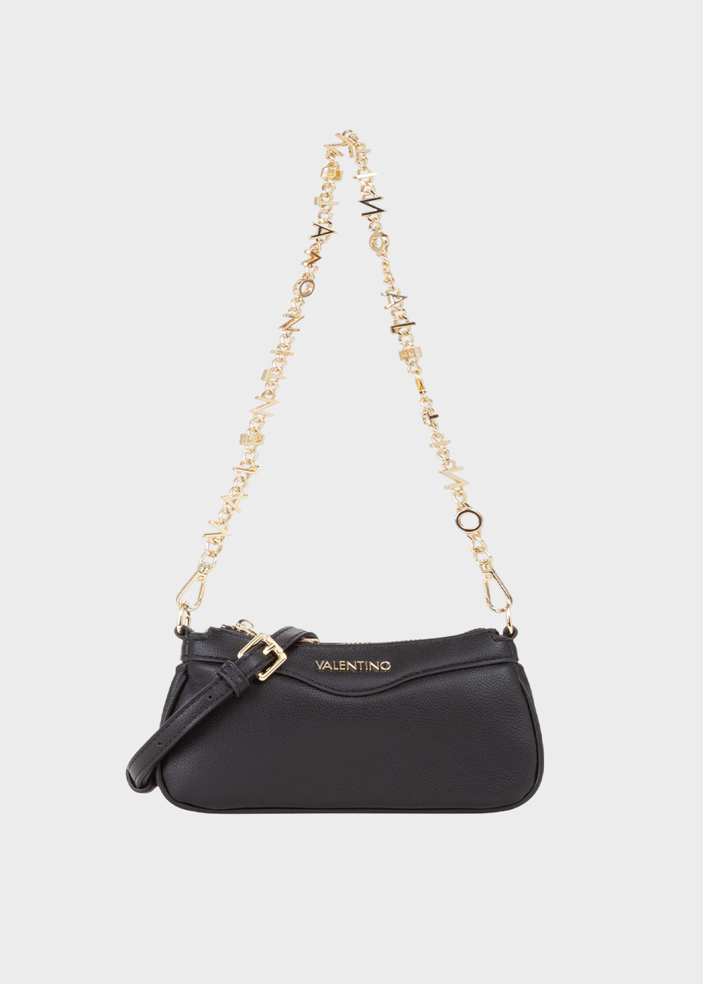 Borsa mini Elly con tracolla e tracolla lettering a spalla