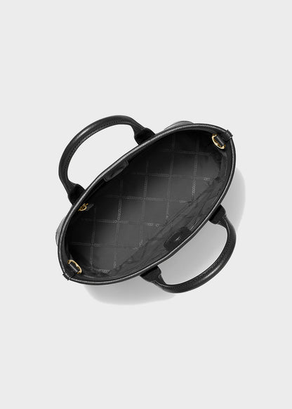 Luisa small hammered leather handbag