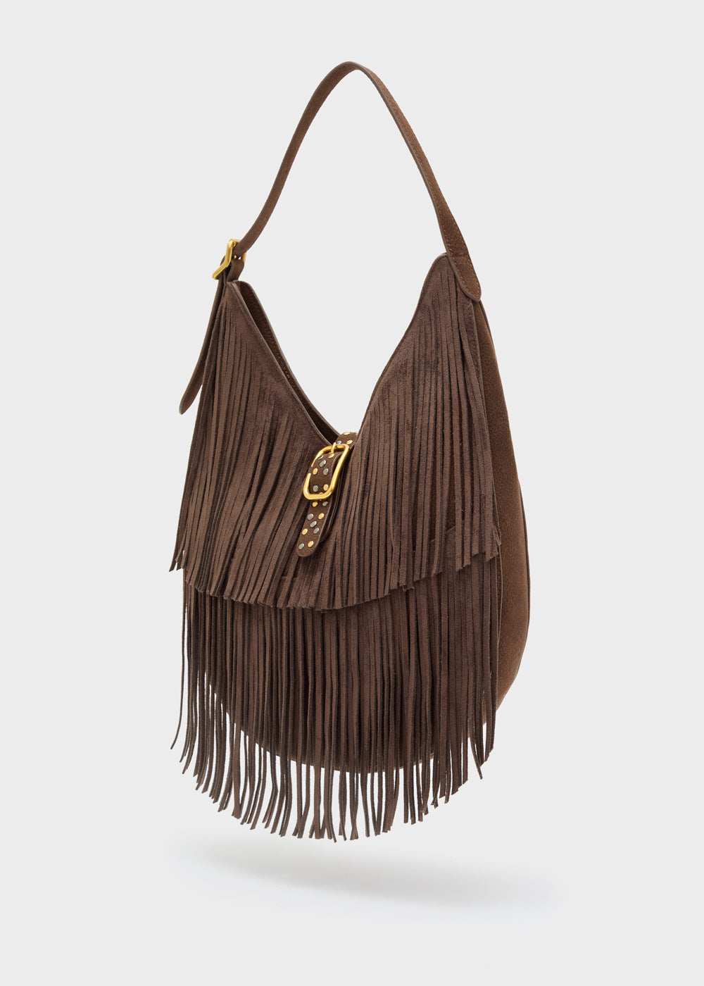 Borsa da spalla Montana con frange