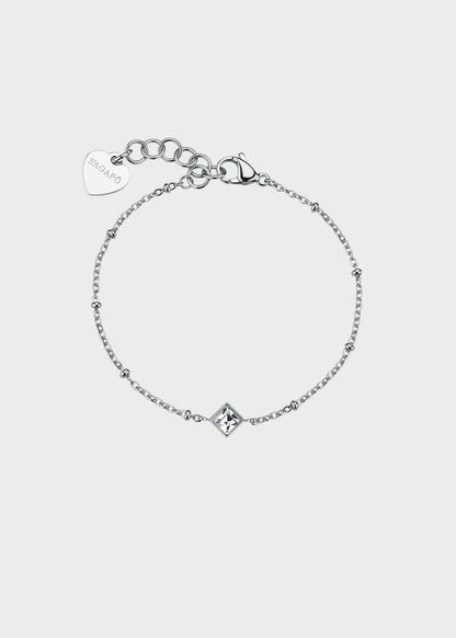 Bracciale Luce in acciaio con cristallo centrale