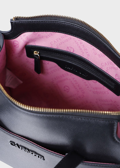 Shoulder bag with multicolored charms