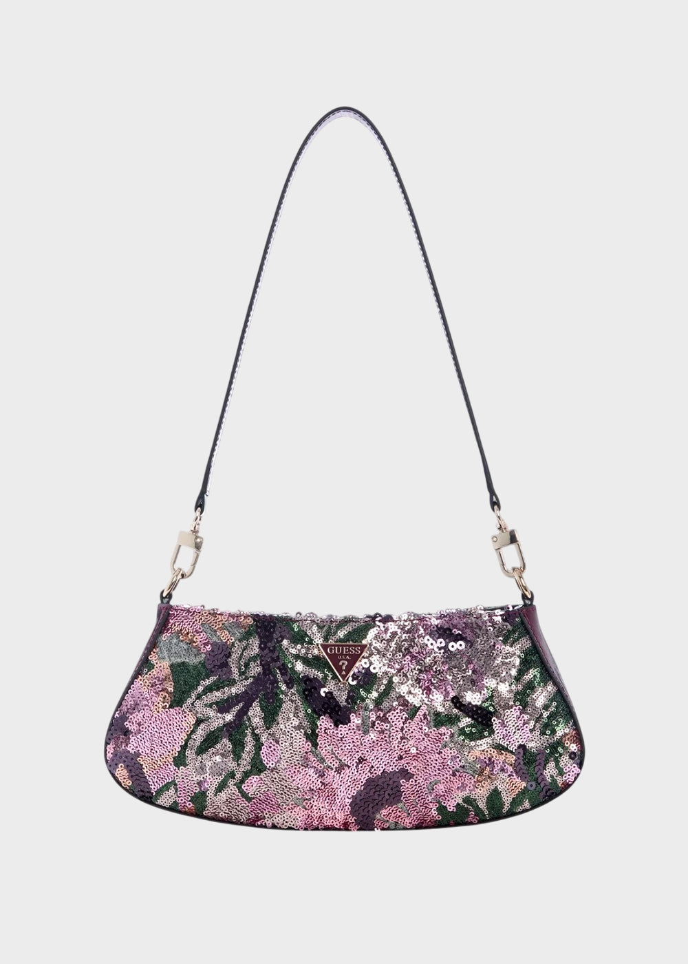 Borsa a spalla Elsie con paillettes colorate