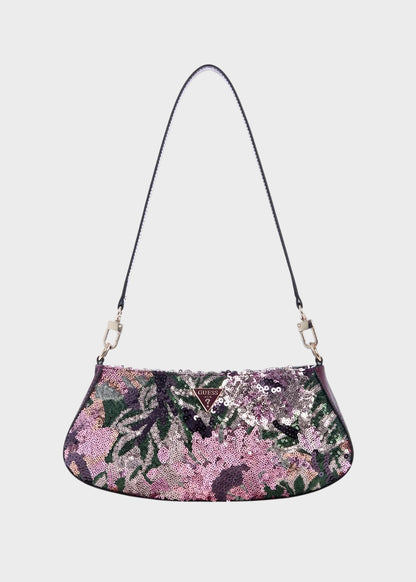 Borsa a spalla Elsie con paillettes colorate