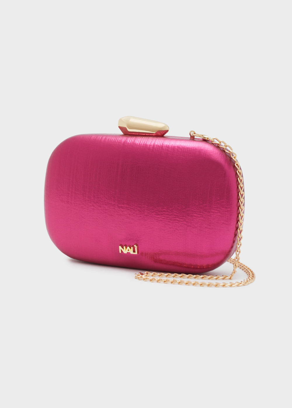 CLUTCH GIADA METALLIC FUCSIA