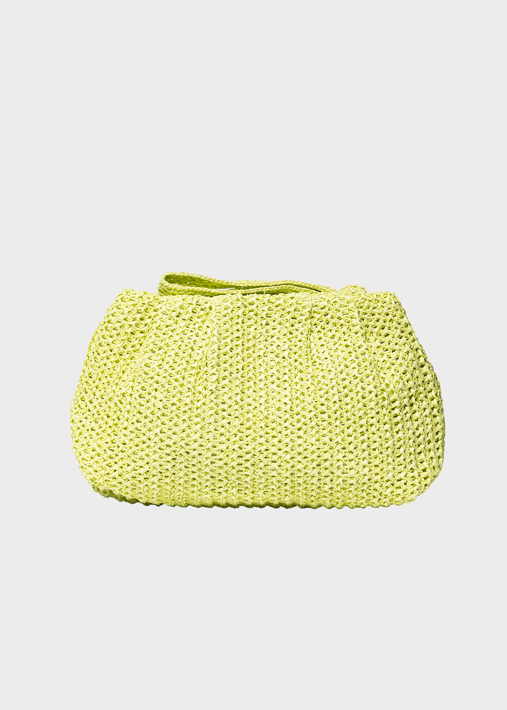 Pochette da Mare Buby S.Claire C in effetto rafia, con manico da polso