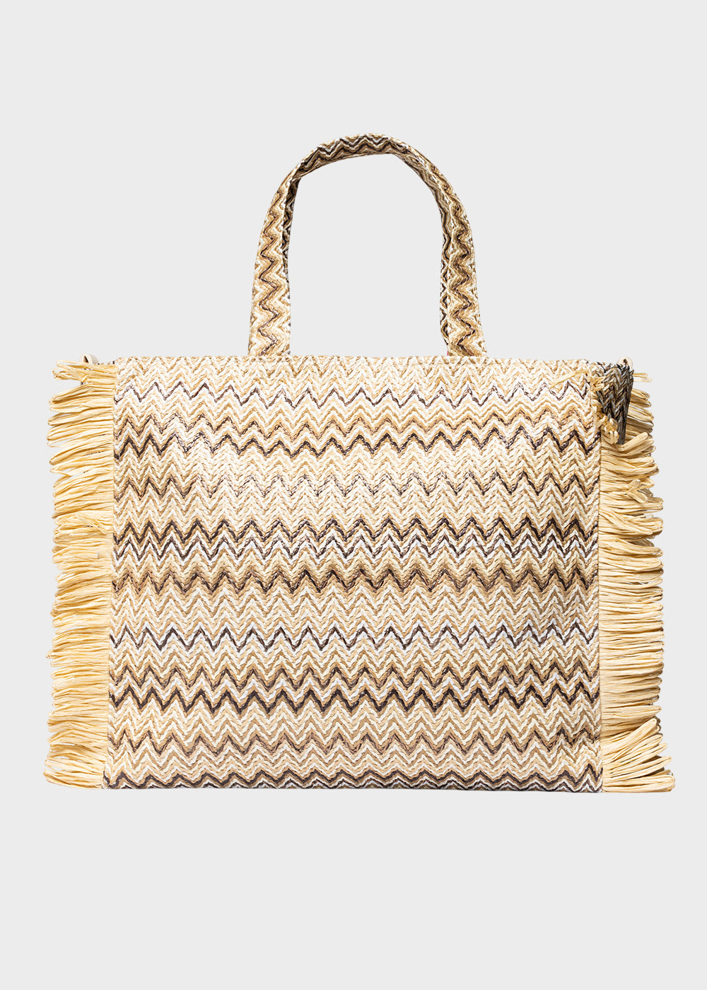 Borsa da Mare Buby S.Claire L in effetto rafia, con tracolla