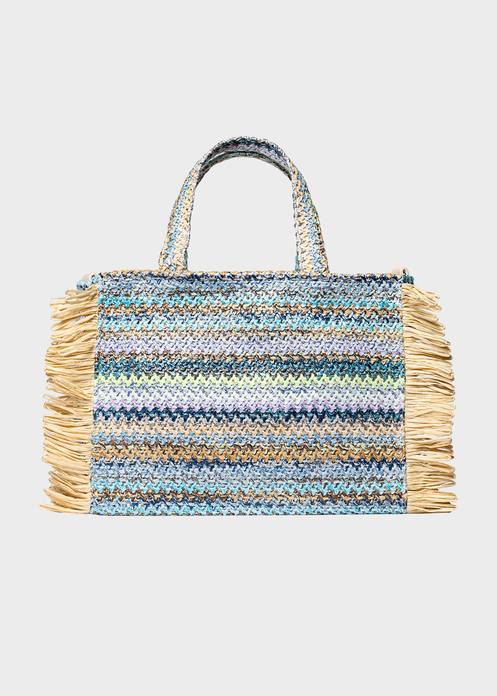 Borsa da Mare Buby S.Claire M in effetto rafia, con tracolla-3