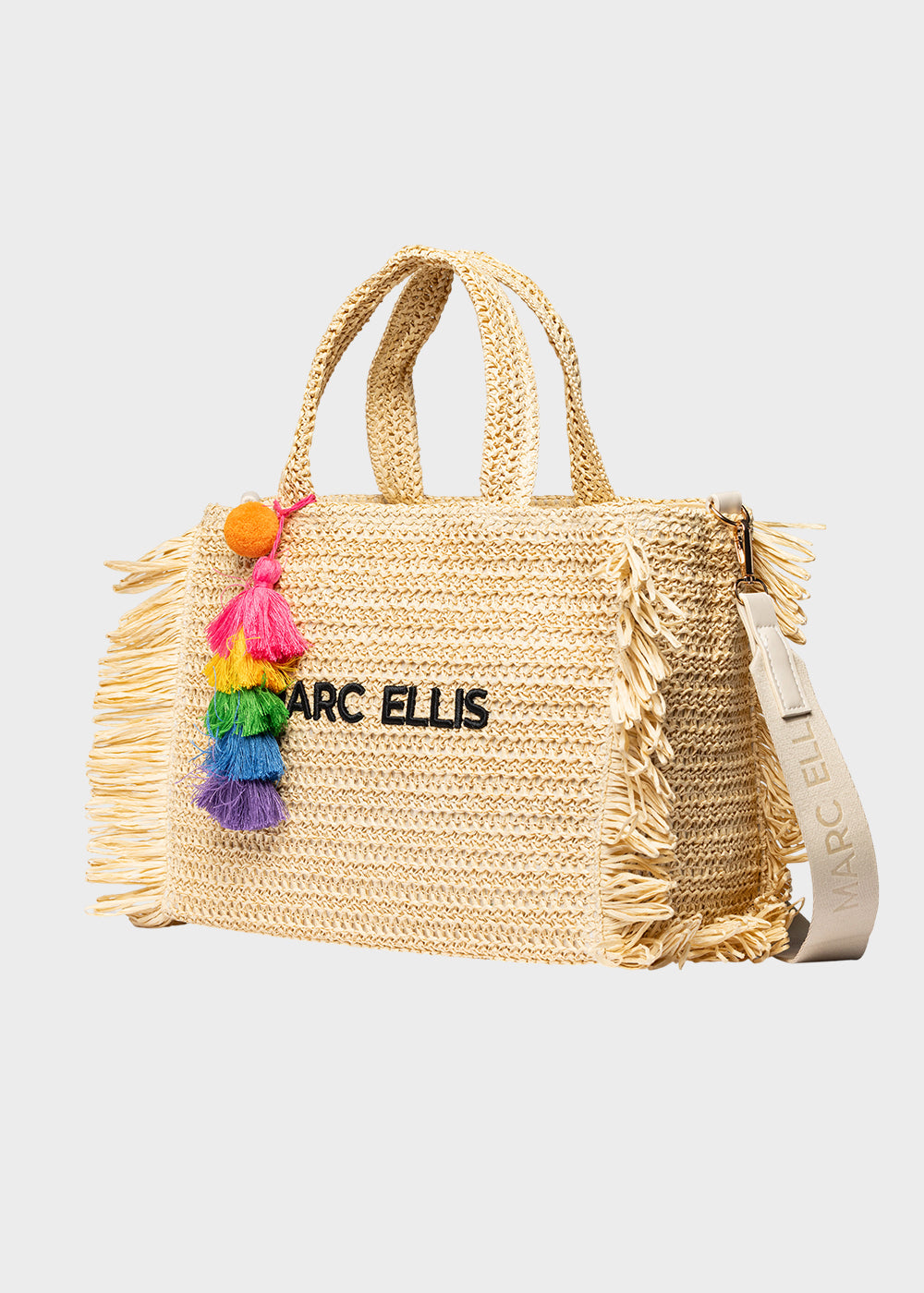 Borsa da Mare Buby S.Claire M in effetto rafia, con tracolla
