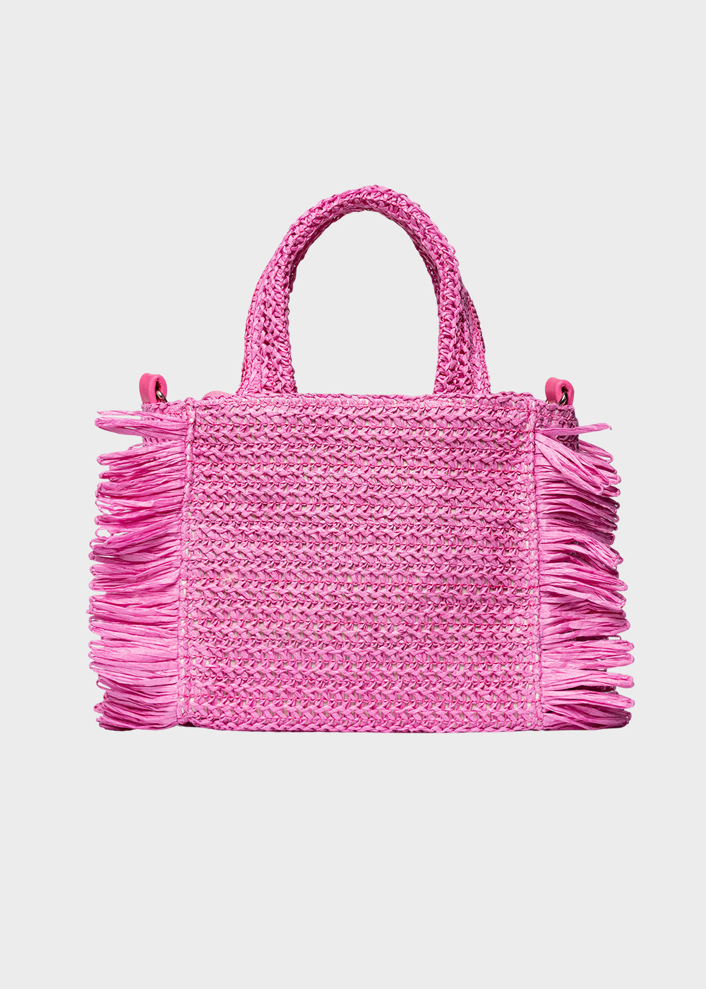 Borsa da Mare piccola Buby S.Claire S in effetto rafia, con tracolla-3