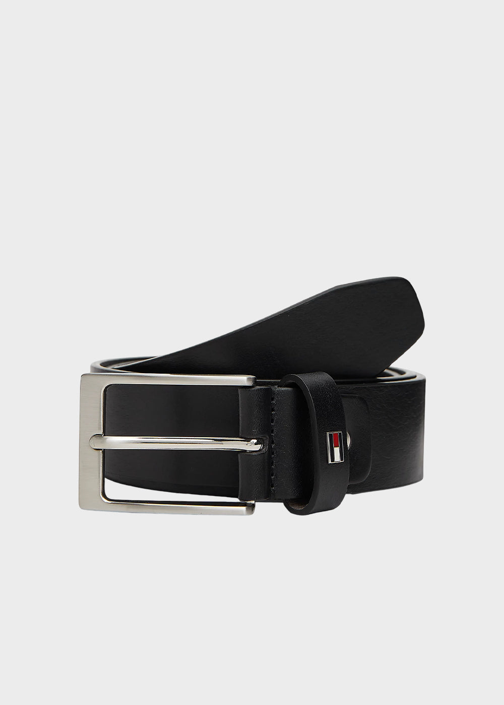 Cintura con fibbia rettangolare accorciabile, in pelle (3,4 cm)-4