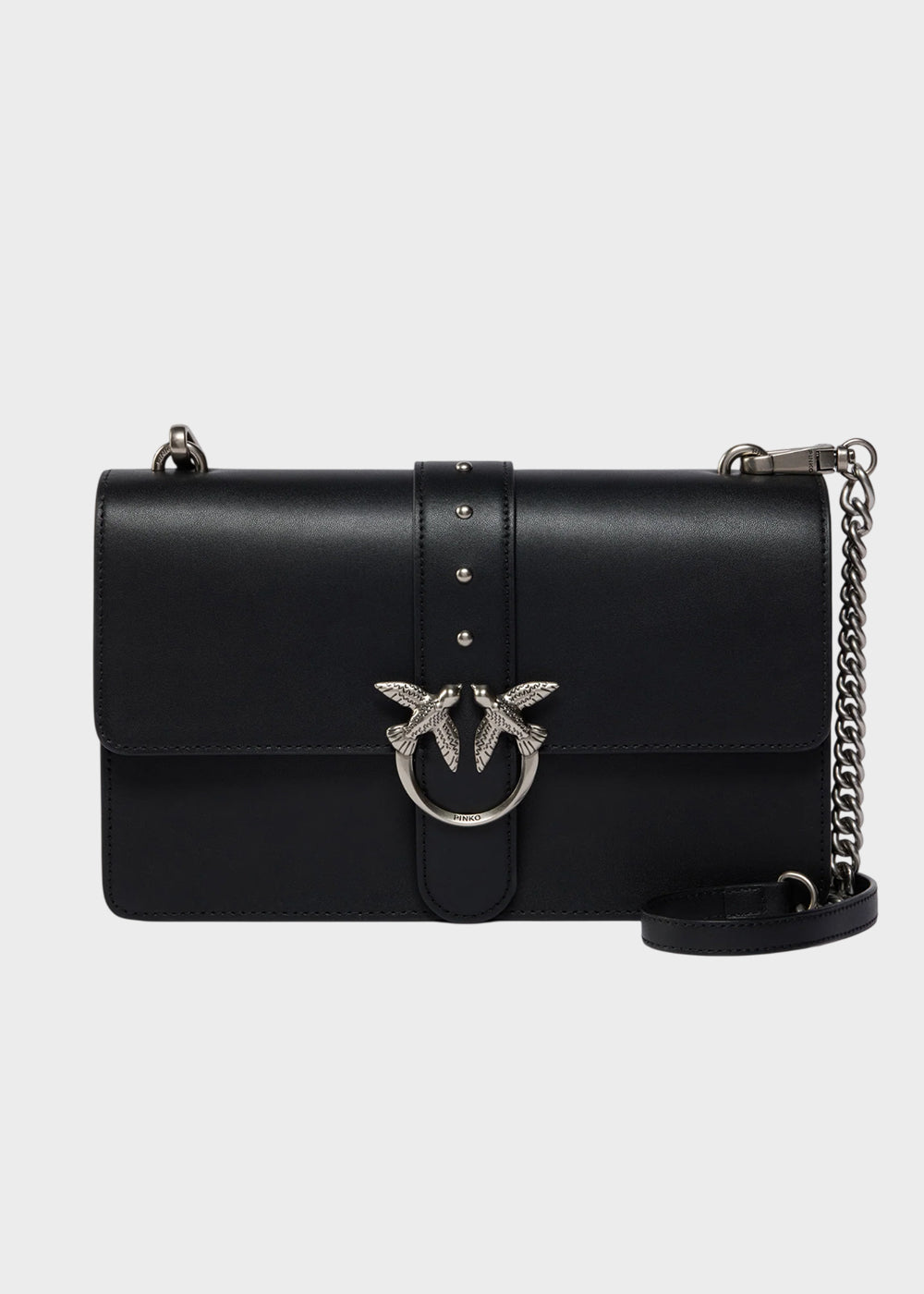 Borsa a tracolla media Love Bag One in pelle New Buckle