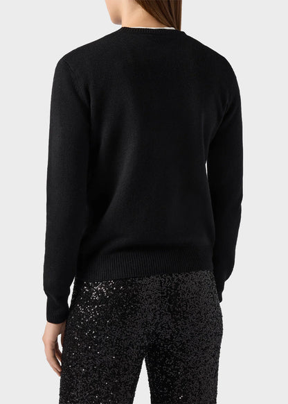 Sparkling Sweater with Rhinestones
