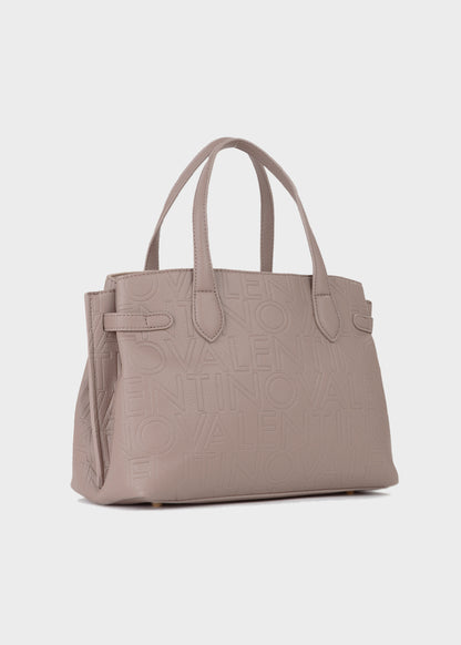 Borsa a mano con tracolla Pansy con logo all over